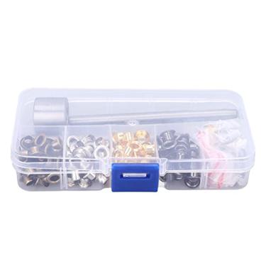 Imagem de Kit de ferramentas com ilhós, conjunto de argolas de 4,5 mm, decorações com caixa de armazenamento para roupas DIY para modificação de roupas