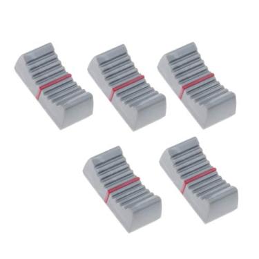 Imagem de Tongina 100 peças 4 mm Fader Knob Cap Mixer Desk Slider Potenciômetro Control Cap - Cinza escuro
