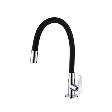Imagem de Torneira Gourmet Flexível Mesa Colorida Color Silicone Preta ME04 Doan