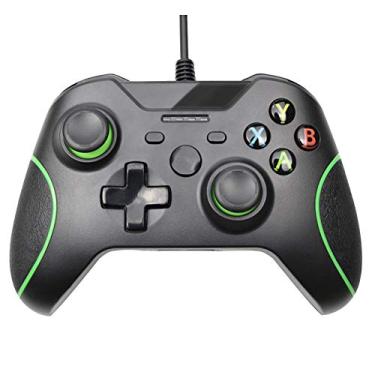 Imagem de Controle com Fio para Xbox One com Vibração Dupla, de 3,5 mm para PC Windows 7/8/10 Xbox One, HNQH