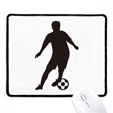 Imagem de Mousepad de futebol esportivo de futebol americano com borda costurada, tapete de borracha para jogos