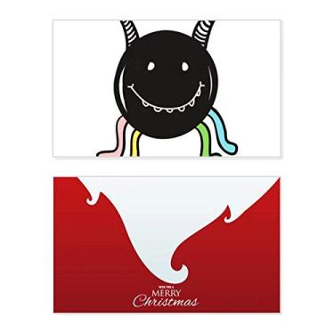 Imagem de Universo e alienígena Smile Monster Holiday Merry Christmas Cartões de parabéns Mensagem de Natal