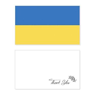 Imagem de Bandeira nacional da Ucrânia, país da Europa, cartão de agradecimento, aniversário, saudação, casamento, agradecimento