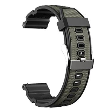 Imagem de Pulseira 22mm X-Sports compatível com Galaxy Watch 3 45mm - Galaxy Watch 46mm - Gear S3 Frontier - Amazfit GTR 47mm - Amazfit GTR 2 - Marca LTIMPORTS (Preto/Verde)