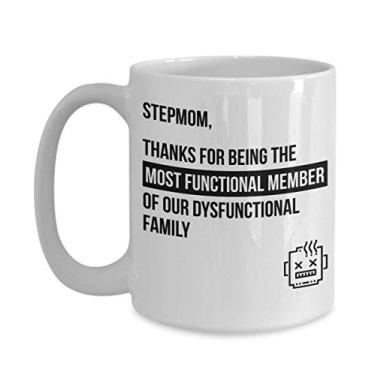 Imagem de Caneca de madrasta – presente para madrasta – presente de madrasta – ideia de presente de dia das mães – ideia engraçada de presente para aniversário de casamento, Natal