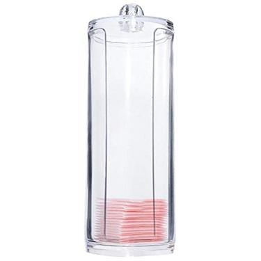 Imagem de Porta Algodão Discos Organizador Acrílico Limpeza De Pele