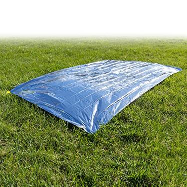 Imagem de PARACORD PLANET Saco de dormir de emergência térmico e reflexivo tamanho compacto para manter dentro do carro