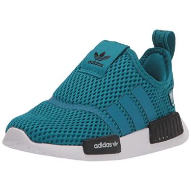 Imagem de adidas Originals Tênis infantil unissex NMD 360, azul-petróleo/azul-petróleo/preto, 7 Toddler
