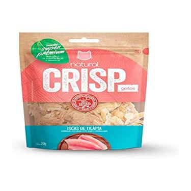 Imagem de Petisco Para Gatos Chips Iscas de Tilápia 20g Natural Crisp