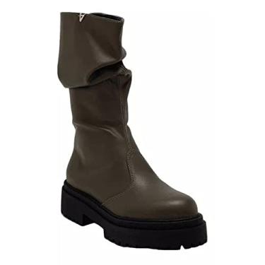 Imagem de Bota Feminina Cano Longo Over Salto Tratorado 37
