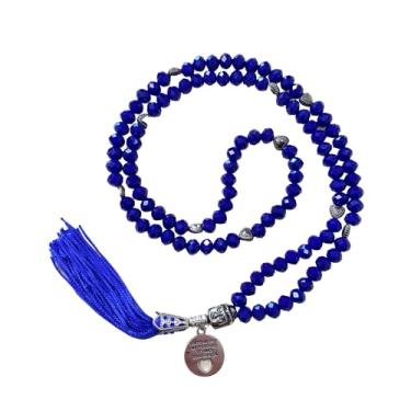 Imagem de Japamala 108 Contas Terço Budista Cristal Azul 8mm Ho'oponopono