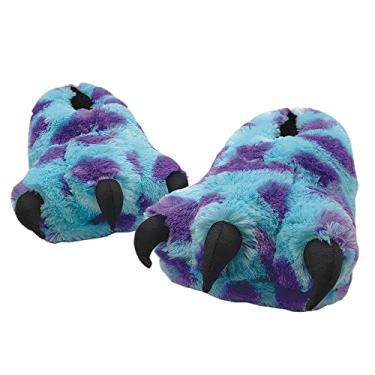 Imagem de Pantufa 3D Pata Sulley Sullivan Monstros SA Unissex Infantil Tamanho:P;Cor:Azul