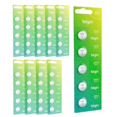 Imagem de Bateria/Pilha Tipo Moeda CR2016 10 Cartelas C/5 unidades Elgin