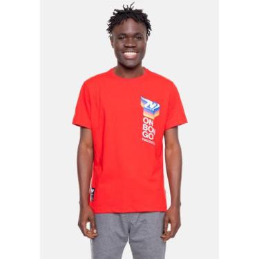 Imagem de Camiseta Onbongo Estampada Vermelha Red