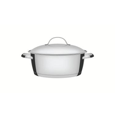 Imagem de Caçarola Rasa Tramontina Allegra Em Aço Inox Com Fundo Triplo 22 Cm 3,3 L Tramontina