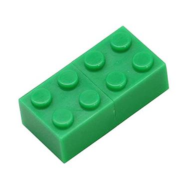 Imagem de Blocos de construção de 128 GB em forma de pen drive USB 2.0, pen drive, memorias, pen drive, pen drive, USB, pen drive (verde)