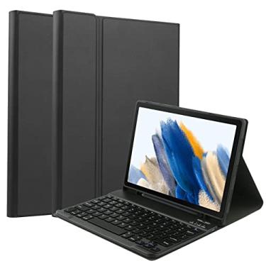 Imagem de Capa protetora removível para tablet com slot para caneta teclado BT compatível com Samsung Galaxy Tab A8 10,5 polegadas SM-X200/SM-X205/SM-X207