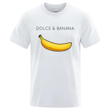 Imagem de Camiseta Unissex  Masculina E Feminina Algodão Estampada  Doce Banana