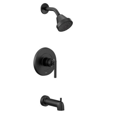 Imagem de Moen UT2903EPBL Gibson M-CORE Kit de acabamento para banheira e chuveiro, válvula necessária, preto fosco