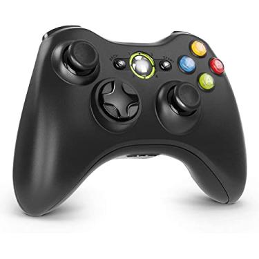 Imagem de Controle sem fio para Xbox 360, controle de jogos sem fio Etpark Xbox 360 para Xbox 360 e console fino e PC Windows XP/7/8/10 (preto)