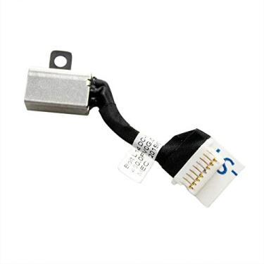 Imagem de HSSDTECH DC in Power Jack Cabo de carregamento conector de porta soquete de substituição para Dell Ins-piron 15 5582 5583 5584 7580 / Latitude 3500 3400 3550 39.6 cm 450.0FV06.001 0TM5N3 TM5N3 45N3