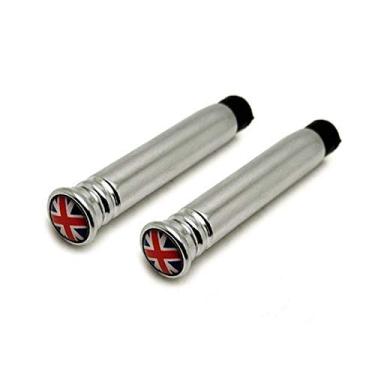 Imagem de YaaGoo Fechadura de pino de porta interior para mini Cooper todas as versões acessórios de estilo de carro (prata UJ)