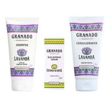 Imagem de Kit Granado Shampoo + Óleo + Condicionador Lavanda e Castanha do Brasil-Unissex