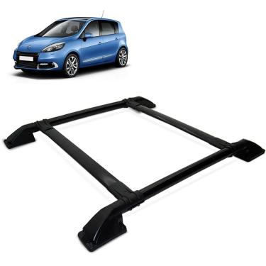 Imagem de Rack De Teto Bagageiro Scenic 1999 a 2011 Preto Tubolar