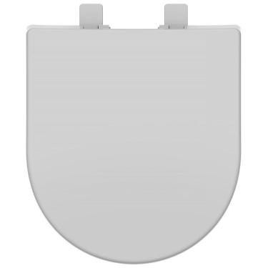 Imagem de Assento Sanitário Resina termofixa Soft Close  Tupan Cinza Prata