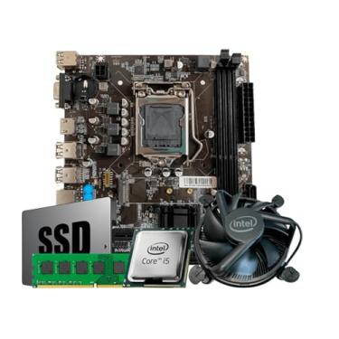 Imagem de Kit Processador i5 3470 + Placa Mae H61 1155 NMVe M2 + RAM 8GB DDR3 + SSD 240GB