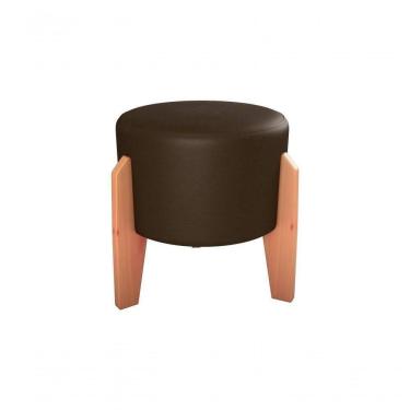 Imagem de Puff Decorativo Descanso Luxo Orginal Premium Sintetico Marrom Matrix