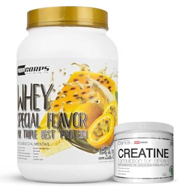 Imagem de Kit Whey Special Flavor 840g 3W Best Protein + Creatina Pura 100g (840g, Torta de Maracujá com Leite Condensado)