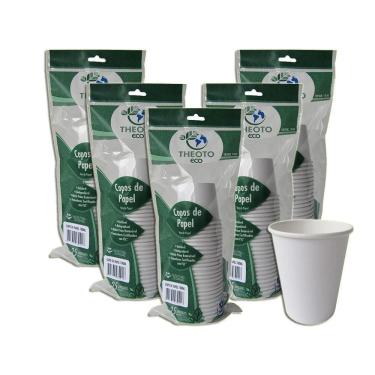 Imagem de Copo De Papel Biodegradável 100 Ml 25 Unidades Kit 5
