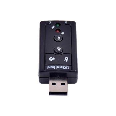 Imagem de Placa De Som Externa Audio/fone- Kross Ke-cbs0117 Usb Preto