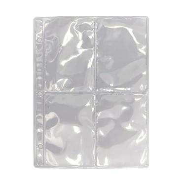 Imagem de Refil 10 Folhas Fichário A5 4 bolsos 3 furos comporta 80 cartas