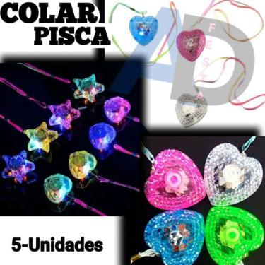 Imagem de Colar Pisca Pisca Colorido Sortido kit 30un, festa adereços - AD_Acess