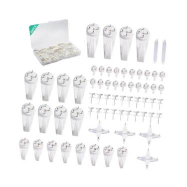 Imagem de WeiLaiKeQi Conjunto de ganchos para fotos de parede, ganchos para molduras de fotos, ganchos de parede para paredes de tijolos, paredes de cimento