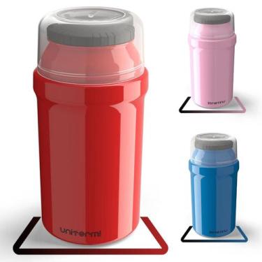 Imagem de Garrafa térmica infantil pequena 300ML Garrafinha térmica lancheira Fa