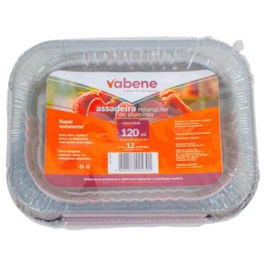 Imagem de Assadeira de Alumínio com Tampa Pet 120 ml 12 Unidades - Artlimp