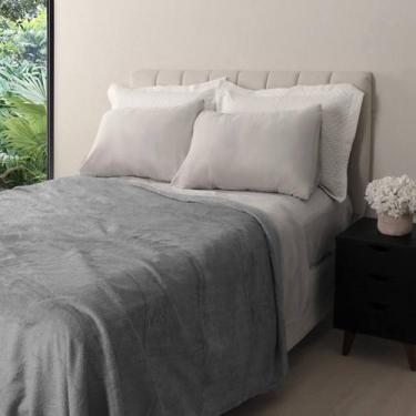 Imagem de Manta Coral Fleece Microfibra Realce Premium Casal Lisa Admirare,  Cin