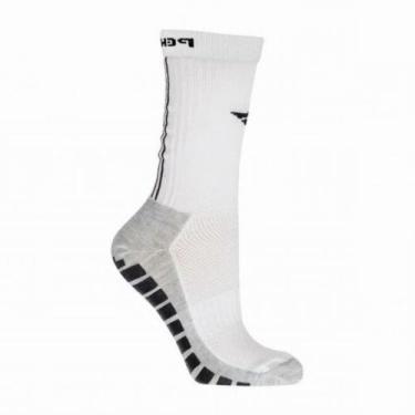 Imagem de Meia Masculina Penalty Grip Branca e Preta - 4107, 39-44