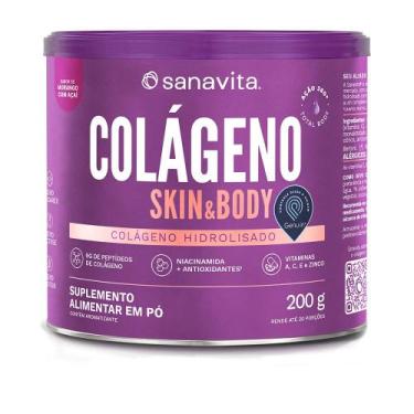 Imagem de COLÁGENO SKIN - MORANGO COM ACAI - 200g - Sanavita