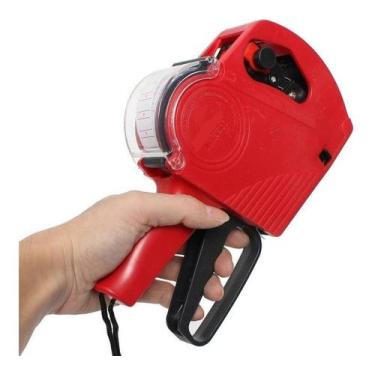Imagem de Aparelho Etiquetadora Maquina Rotula Preços numeros Cor Vermelho - H-N