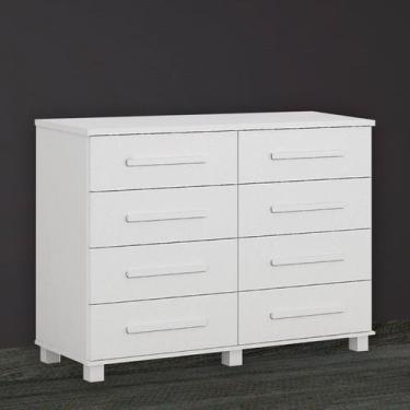 Imagem de Cômoda para Quarto MDF/MDP 8 Gavetas San Marino - Leifer