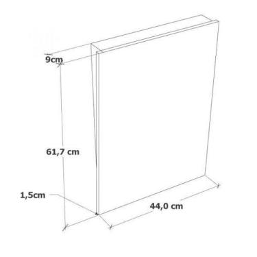 Imagem de Espelheira 61,7x44cm em MDF Florença Darabas Agardi