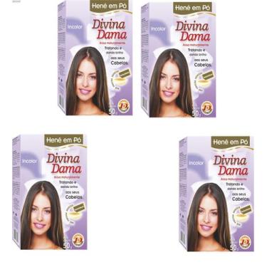 Imagem de Hene em Po Divina Dama 04x50gr Jaborandi ( Cores: Incolor, Chocolate, 