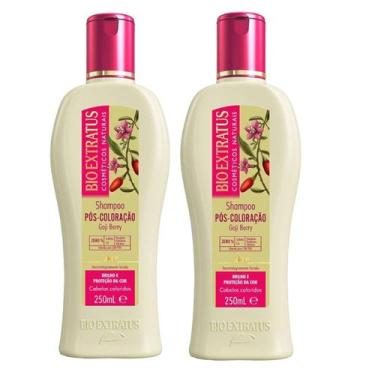 Imagem de Kit 2 Shampoo Proteção da Cor Pós Coloração 250 ml Bio Extratus - BIOE