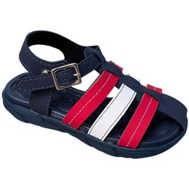 Imagem de Sandália Infantil Masculina Com Fivela Papete Molekinho Lançamento 213