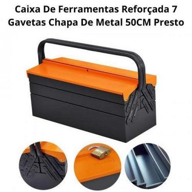 Imagem de Caixa De Ferramentas Organizadora Sanfonada 7 Gavetas 50CM Reforçada C