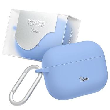 Imagem de superdivision Paleta de 16 cores para Airpods Pro 2ª/1ª geração, capa rígida e antiderrapante, com mosquetão para chaveiro, capa para Apple Airpods Pro 2023/2022/2019 (cabo USB-C/Lightning)